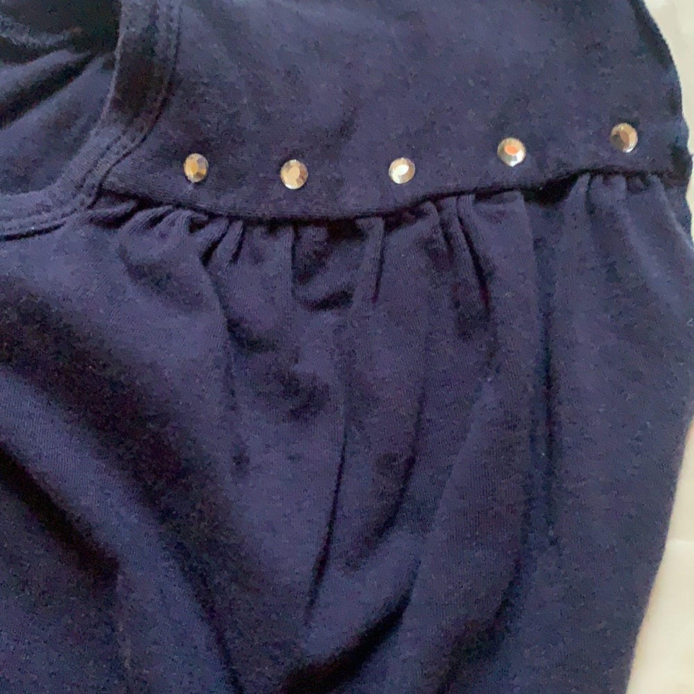 Y2K BABY PHAT TOP SZ S BLUE WITH GOLDEN LOGO PREOWNED VINTAGE - Picture 5 of 11